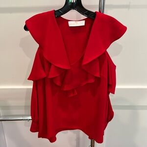 Amanda Uprichard | Red Blouse
